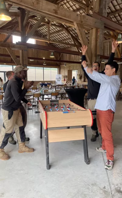 animation babyfoot pour séminaire en journée
