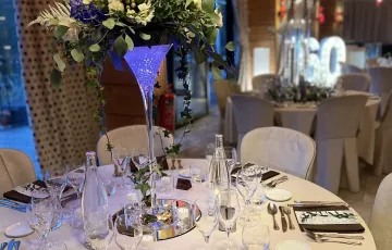 décoration de table 60 ans chic