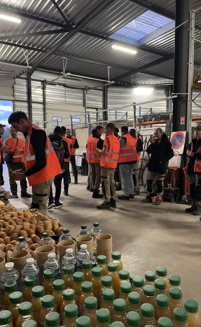 déjeuner journée sécurité 70 personnes