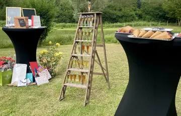 table cadeaux et service à champagne